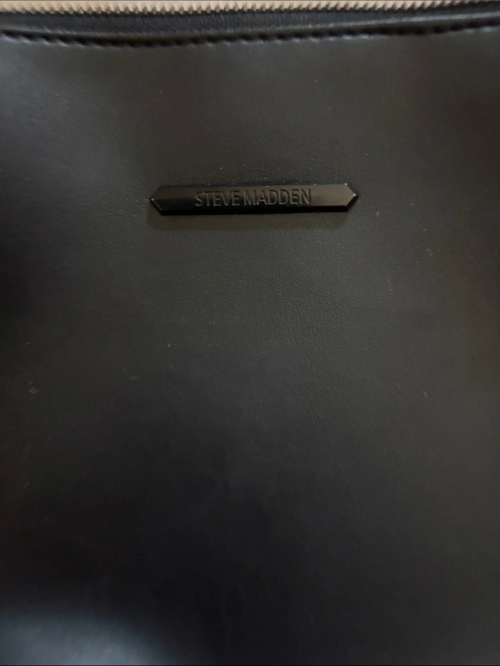 Steve Madden Black Cosmetic Pouch